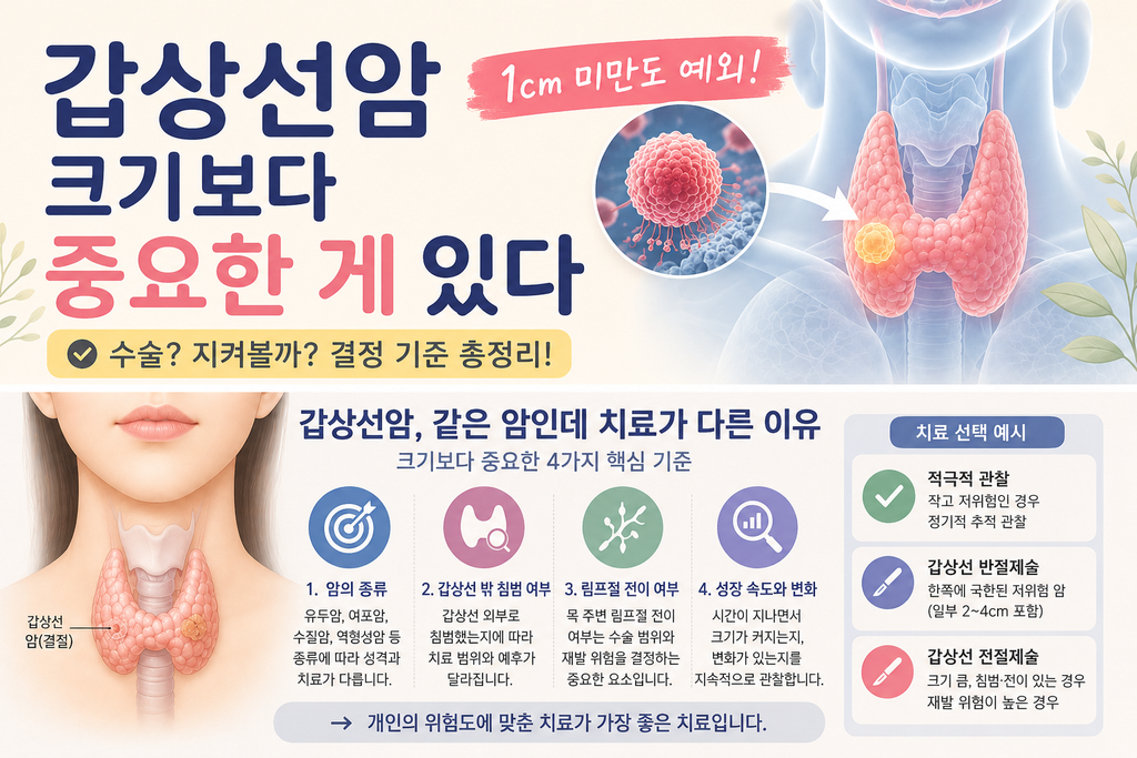 갑상선암은 무조건 빨리 수술해야 할까? 우리가 잘 몰랐던 갑상선암의 진짜 모습 1 ChatGPT Image 2026년 9월 3일 오전 12 10 18