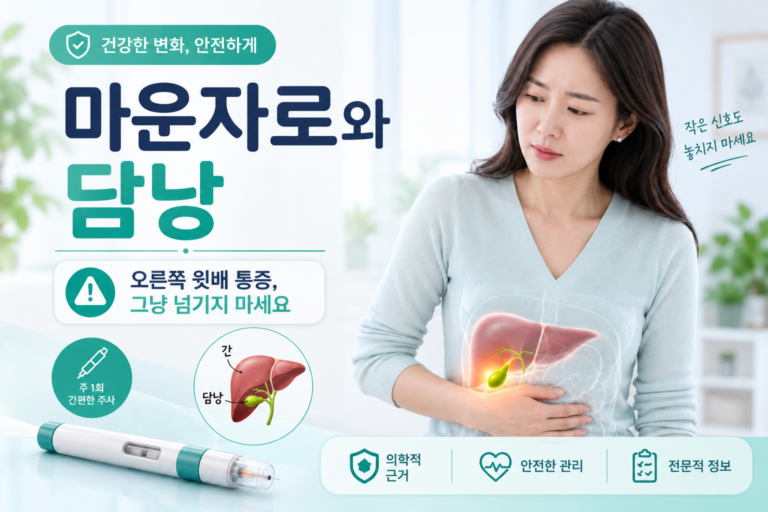 마운자로 (tirzepatide)로 살 빼는 중이라면 담석을 조심해야 하는 이유 - 마운자로 부작용 8 마운자로와 담낭 썸네일