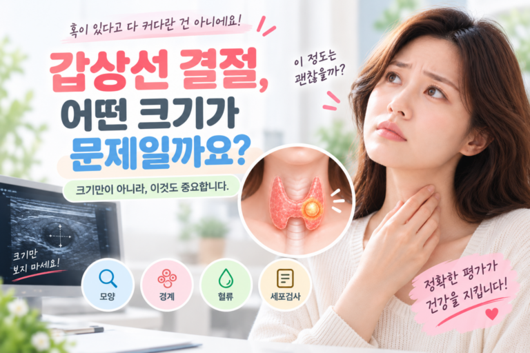 갑상선 결절, 몇 cm부터 위험할까? 2 갑상선 결절