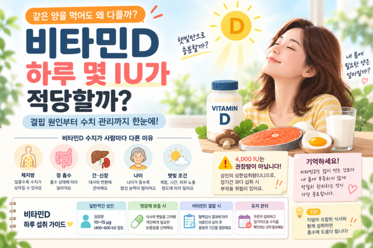 똑같이 비타민D를 먹는데 왜 내 수치는 안 오를까? 사람마다 다른 비타민D의 비밀 5 비타민D