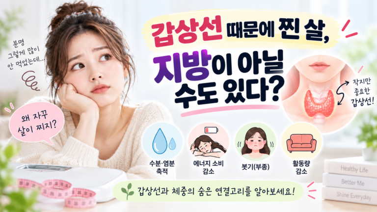 “갑상선 기능저하증이면 왜 살이 찔까? 체중 증가의 진짜 이유” 3 갑상선과 지방